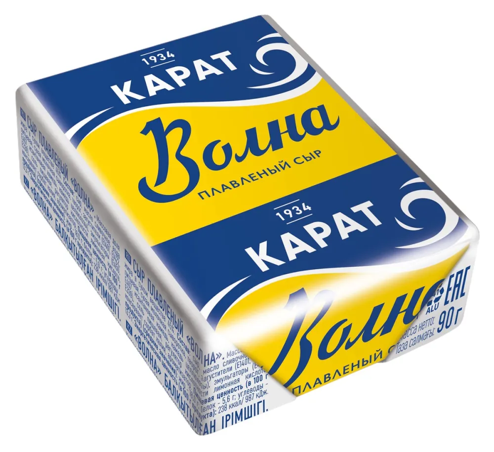 СырКаратВолнаплавленый45%БЗМЖ,90г