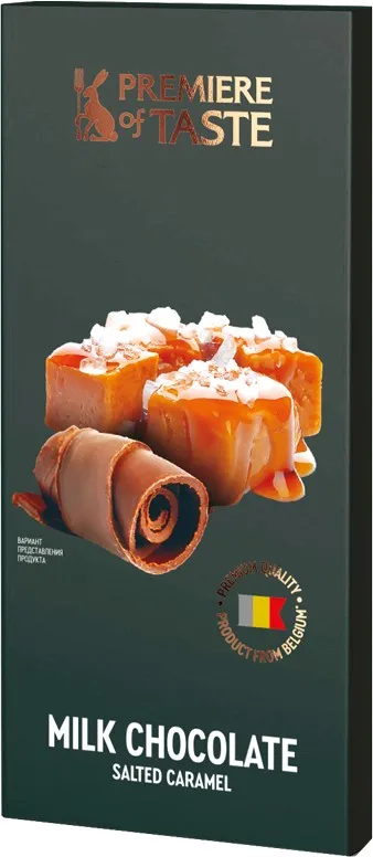 Шоколад молочный Premiere Of Taste с соленой карамелью 80г