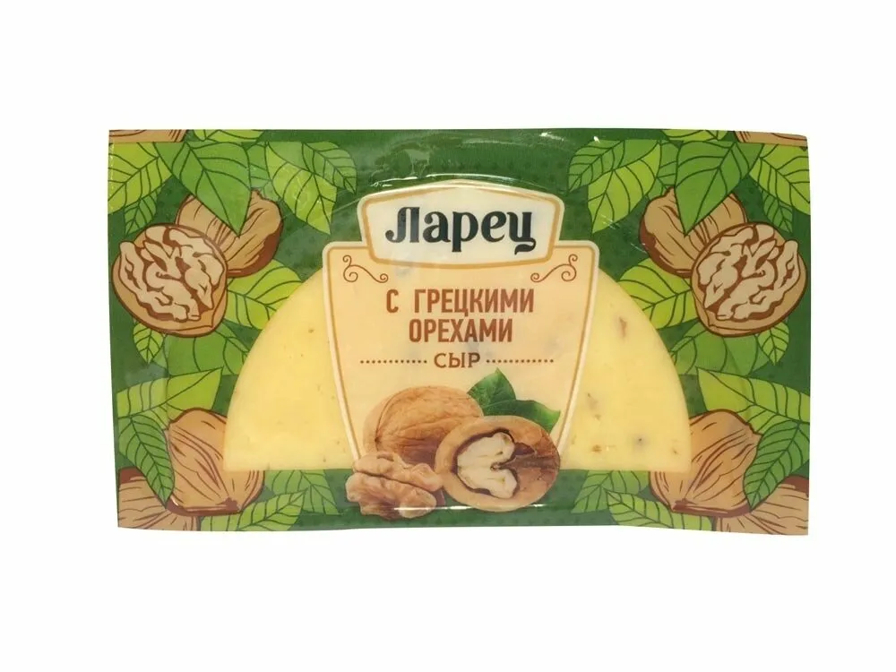 Сыр Ларец с грецкими орехами 45%/50% 245г - фото №2