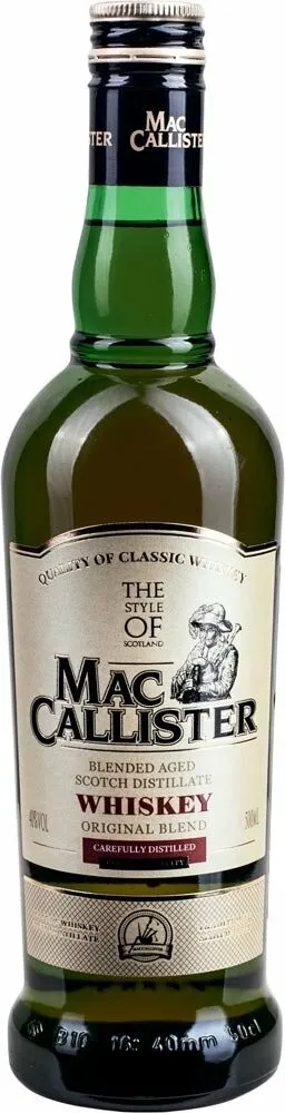 Изображение товара ВИСКИ МАККАЛИСТЕР 40% 0,5Л