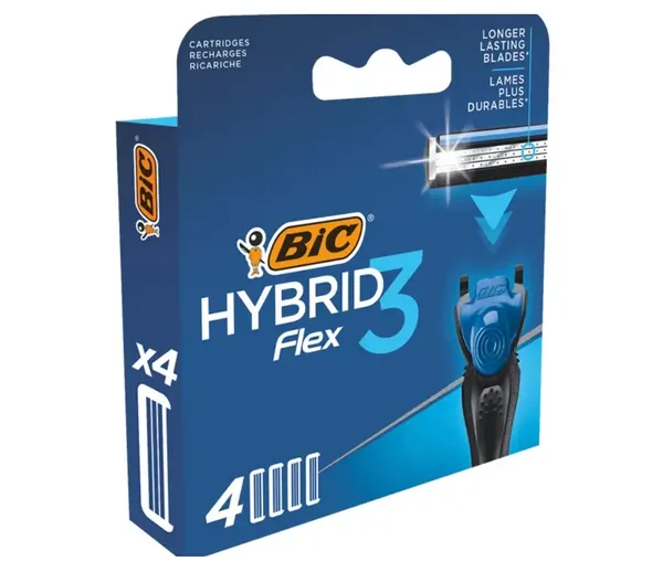 Изображение товара Сменные кассеты BIC Hybrid 3 для гладкого бритья 4 шт