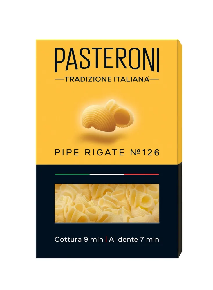 Изображение товара Макароны Pasteroni Pipe rigate №126 400г