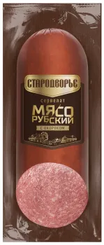 Изображение товара Колбаса Стародворье Сервелат Мясорубский варено-копченый 400г