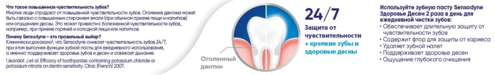 Зубная паста "Sensodyne" Глубокое очищение, 75 мл - фото №3