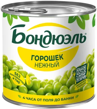Горошек зеленый Bonduelle 425мл