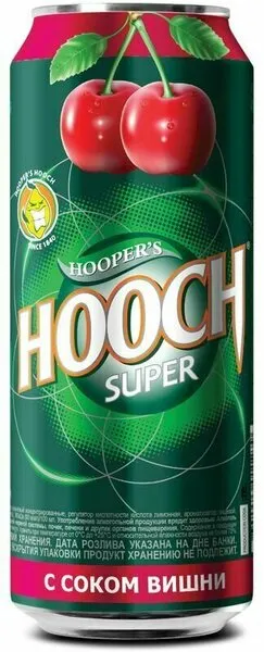 Напиток слабоалкогольный Hooch Super Вишня 7,2% 0,45л