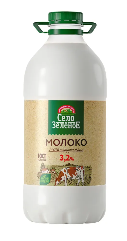 МолокоСелоЗеленое3,2%2кг