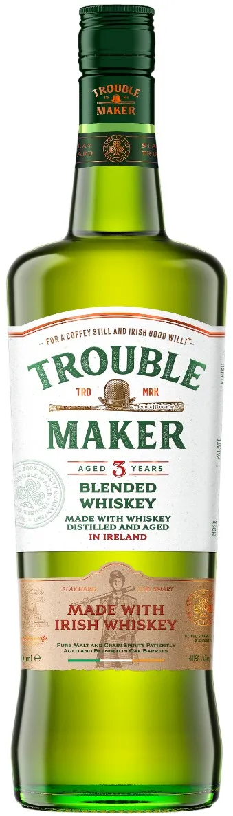 Изображение товара Виски купажированный Trouble Maker 40% 0,7л