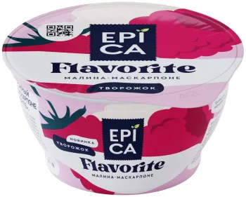 Десерт творожный Epica Flavorite Малина-Маскарпоне 7,7% 130г