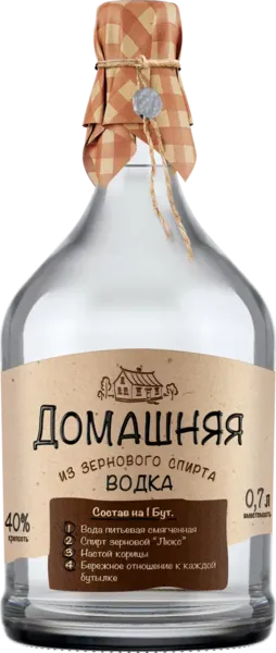 Изображение товара Водка Питейный дом Домашняя 40% 0,7л