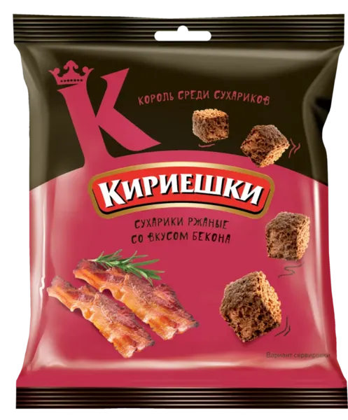 Сухарики ржаные Кириешки в ассортименте 40г - фото №1