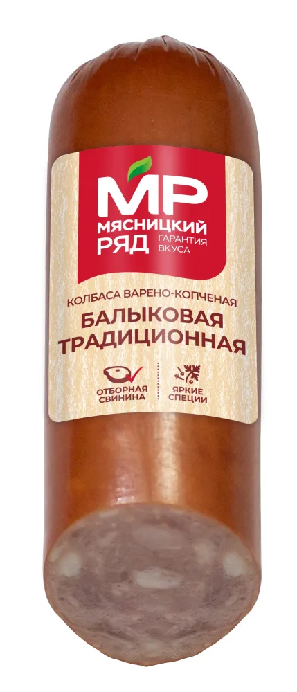Изображение товара Колбаса варено-копченая Балыковая Традиционная 300г