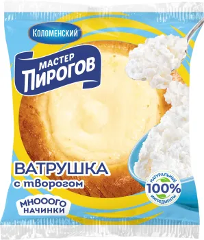 Ватрушка Мастер Пироговъ Коломенская с творогом 100г