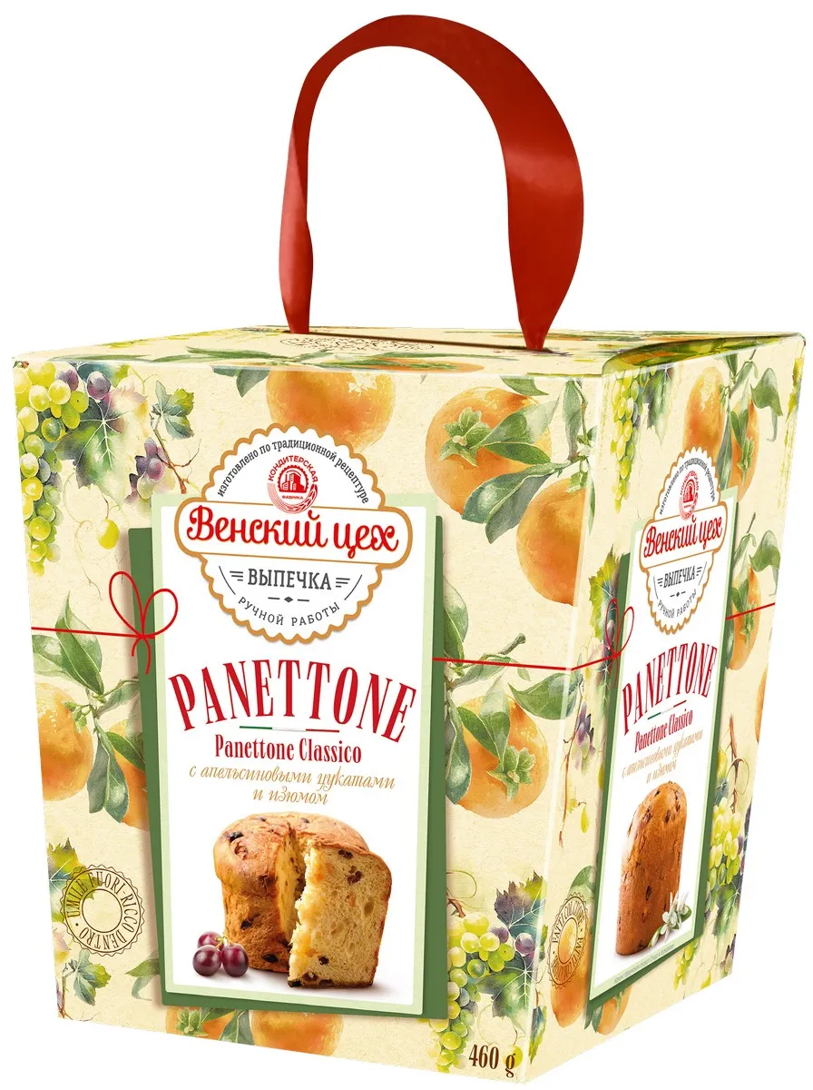 Изделие хлебобулочное сдобное Кулич Panettone 460г - фото №2