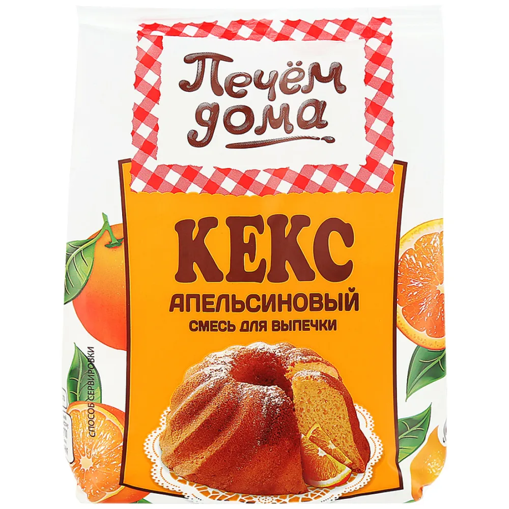 Смесь для выпечки Печем дома Кекс апельсиновый 300г
