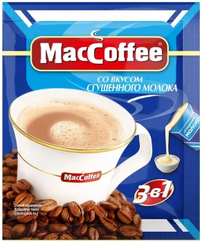 Напиток кофейный Maccoffee Сгущенное молоко 3в1 20г