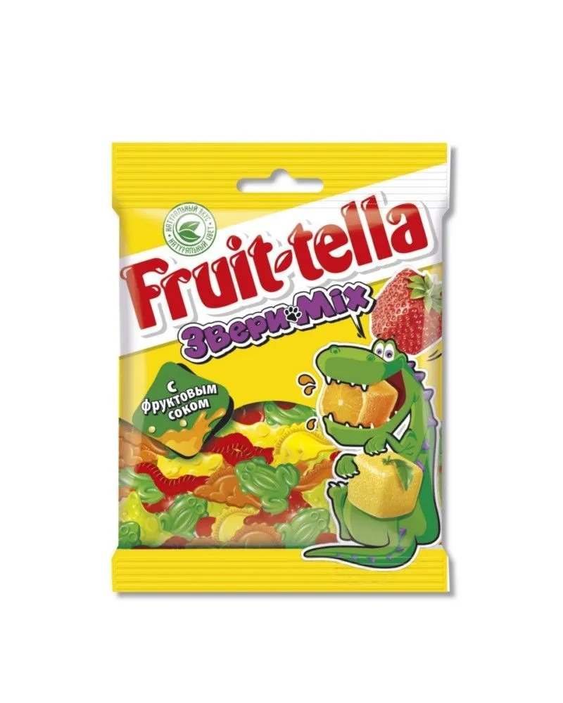 Мармелад жевательный Fruittella Звери Mix 70г