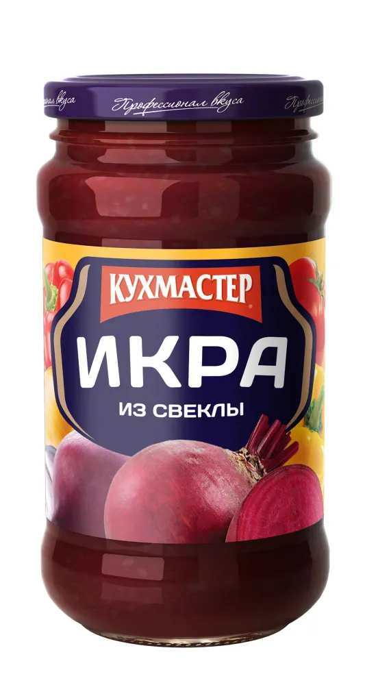Икра из свеклы "Кухмастер", 400 г - фото №1