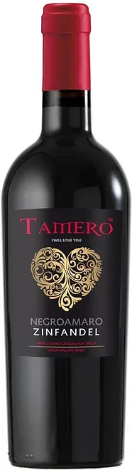 Вино Tamero Negroamaro Zinfandel, красное полусухое, 0,75 л