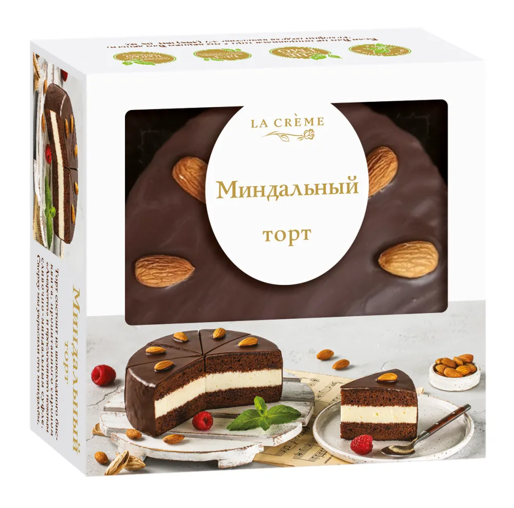 Торт La Creme Миндальный 600г - фото №1