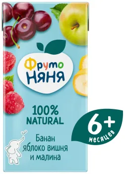 Сок ФрутоНяня из смеси фруктов неосветленный 0,2л