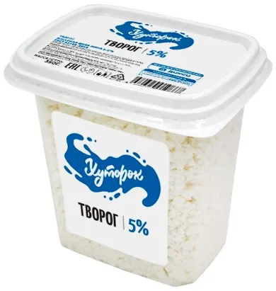 Творог Хуторок 5% 350г - фото №1